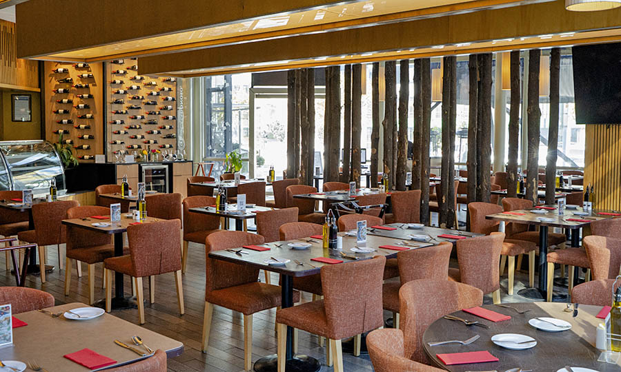 El salón del restaurante italiano Pasta Basta