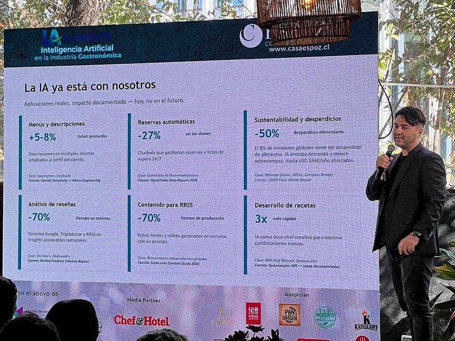Fotos del seminario IA Alimenta realizado en Casa Espoz, Abril 2026