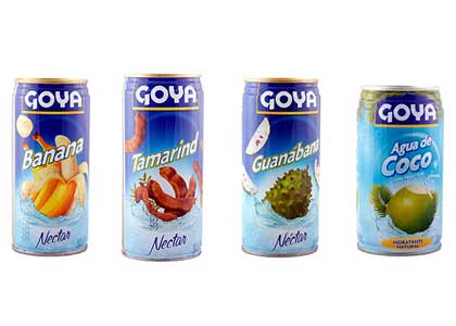 Los jugos tropicales en lata de Goya